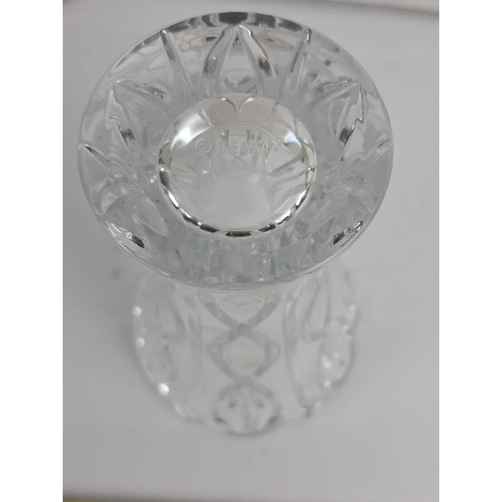 Lenox Wedding Braid Full Lead Crystal Vase Glam 9.25